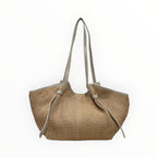 Sac Cuir Raphia Medium Shopping LOUISA LEE - Sacs - LOUISA LEE