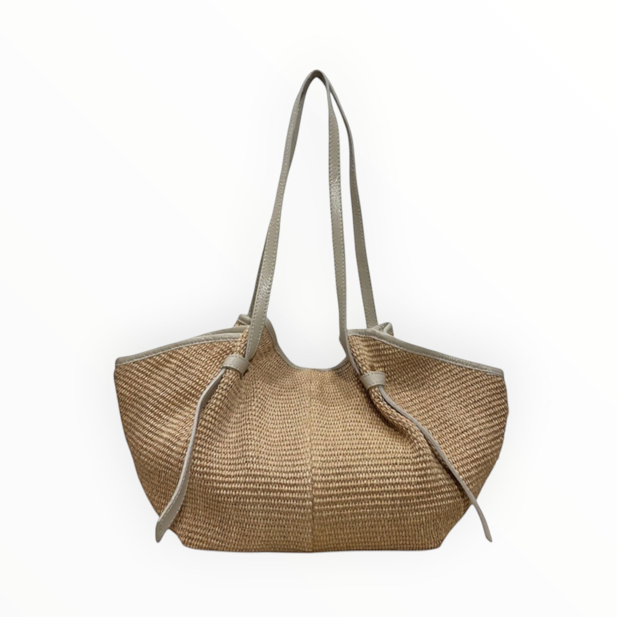 Sac Cuir Raphia Medium Shopping LOUISA LEE - Sacs - LOUISA LEE