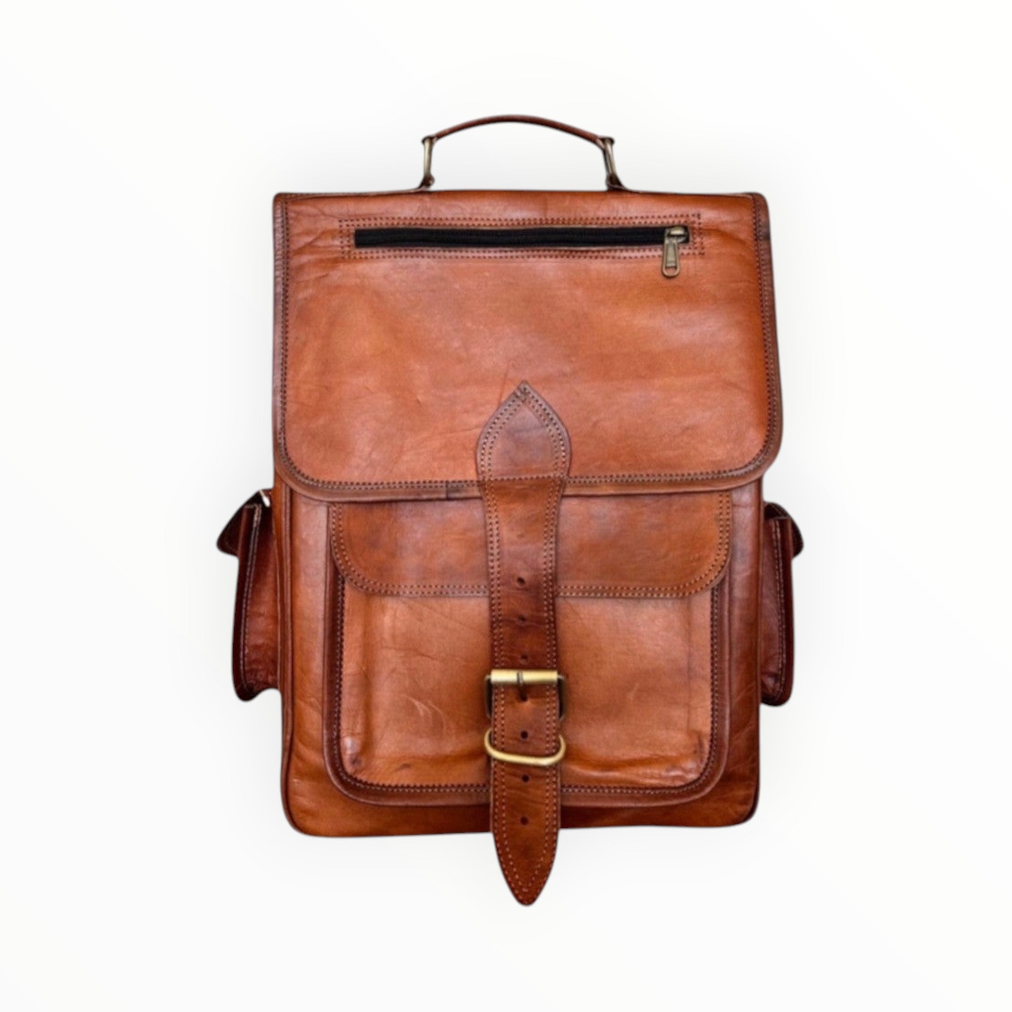 Sac à dos cuir MIRA grande capacité LOUISA LEE - Sacs - LOUISA LEE