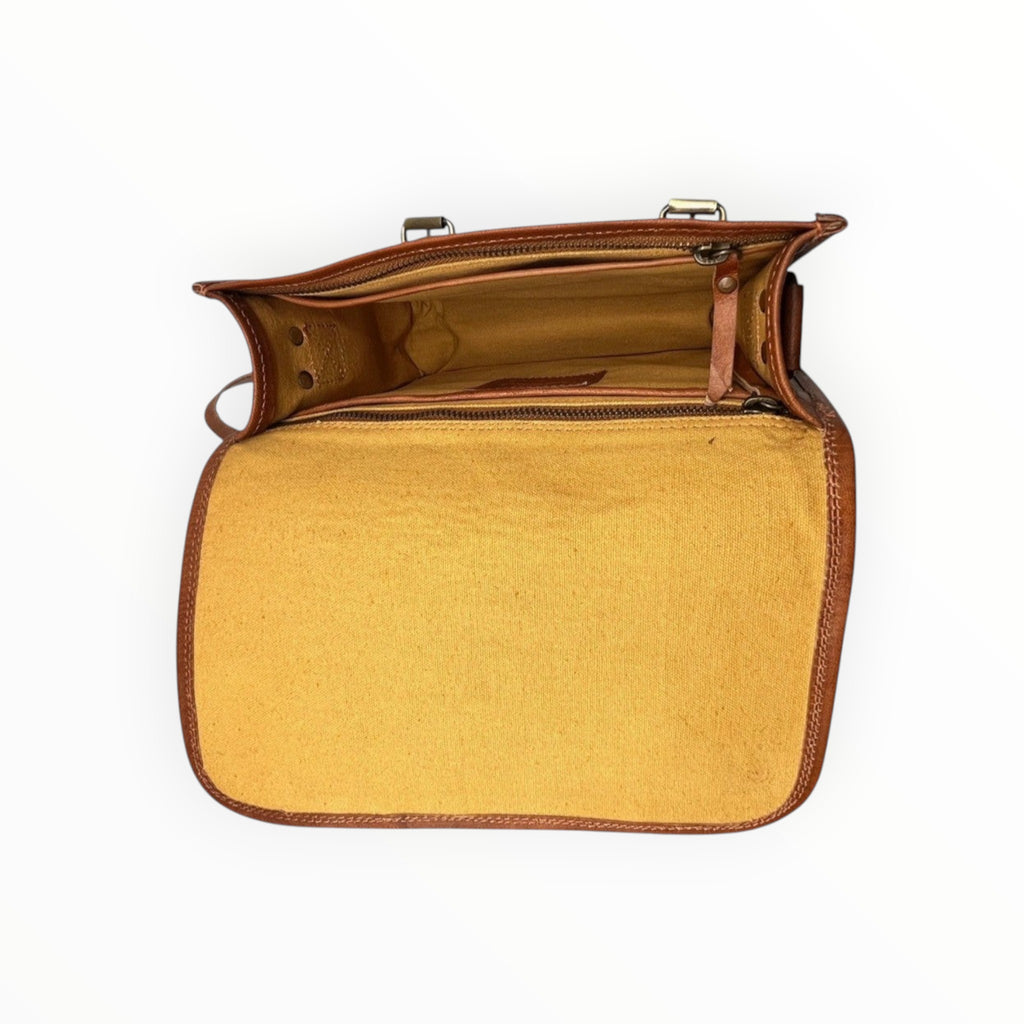 Sac cartable cuir finition léopard LOUISA LEE - Sacs - LOUISA LEE
