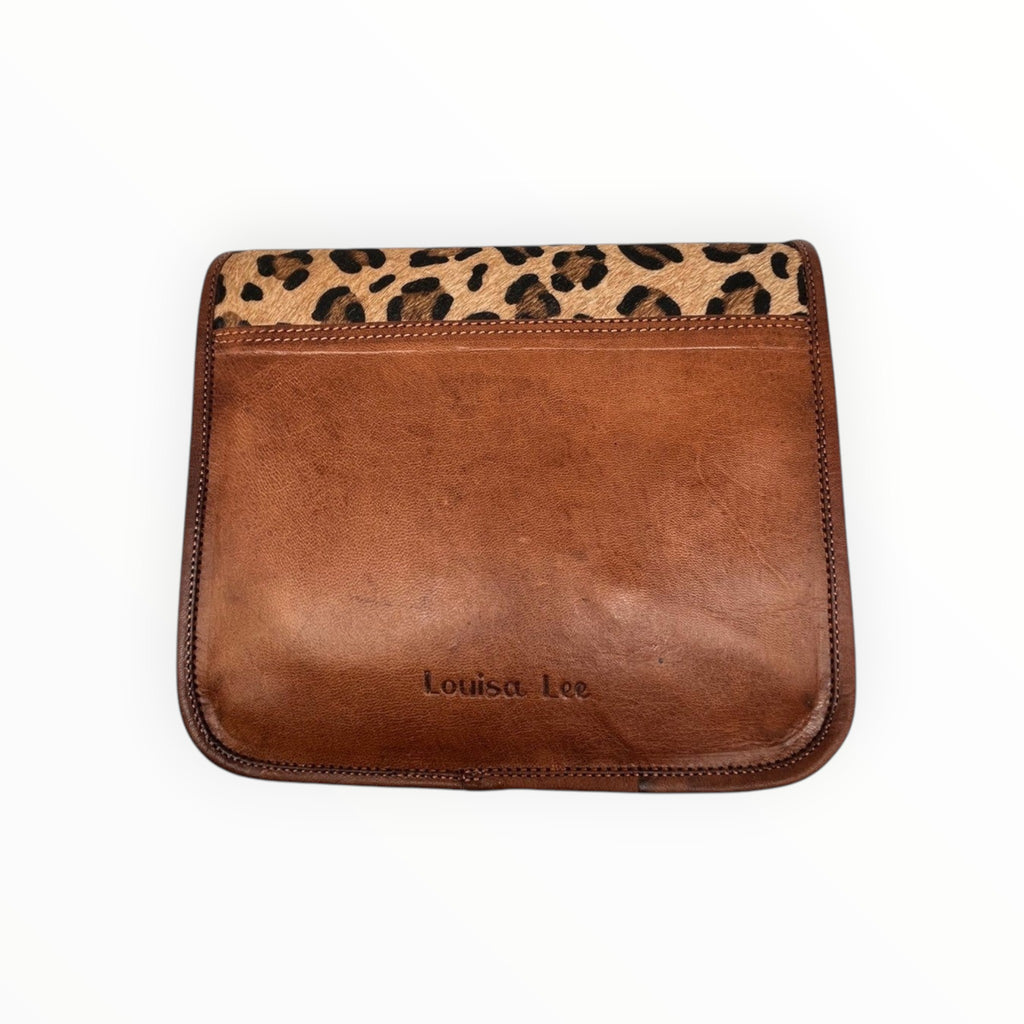Sac cartable cuir finition léopard LOUISA LEE - Sacs - LOUISA LEE