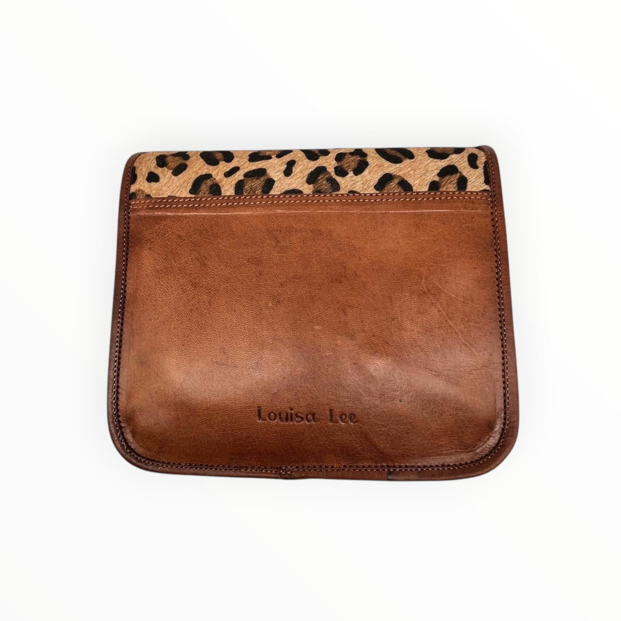 Sac cartable cuir finition léopard LOUISA LEE - Sacs - LOUISA LEE