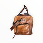 Sac de voyage 60 cm cuir de chèvre cognac KALINDA LOUISA LEE - Sacs - LOUISA LEE