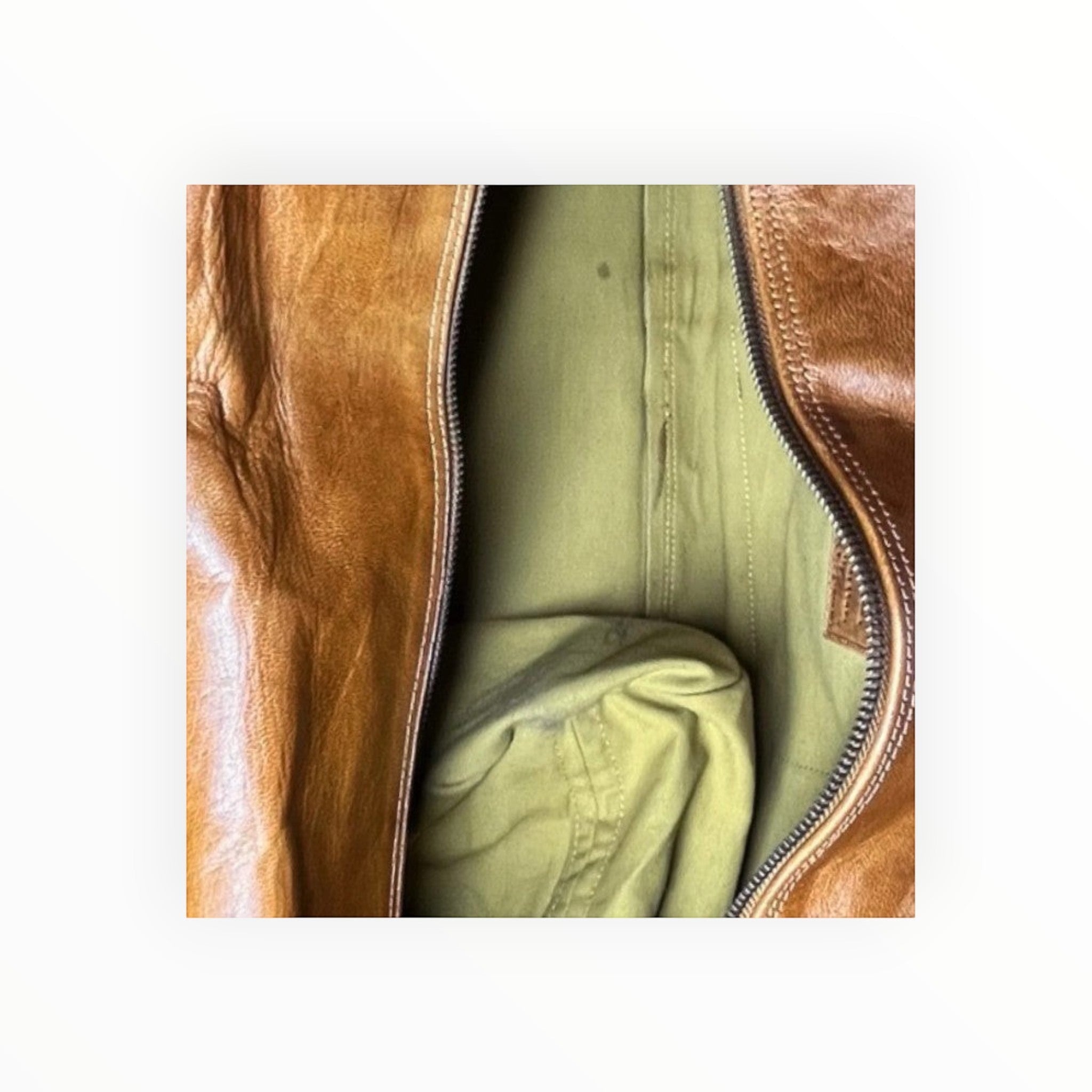 Sac de voyage 60 cm cuir de chèvre cognac KALINDA LOUISA LEE - Sacs - LOUISA LEE