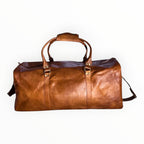 Sac de voyage 60 cm cuir de chèvre cognac KALINDA LOUISA LEE - Sacs - LOUISA LEE