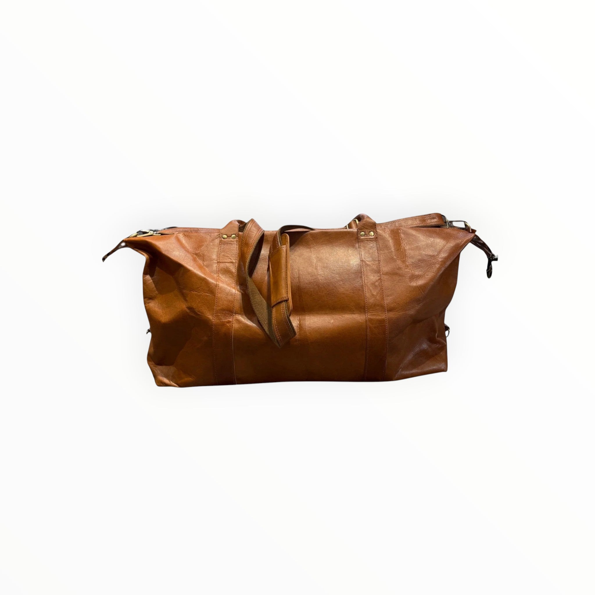Sac de voyage cuir 50 cm naturel NEW JASMIN SMALL LOUISA LEE - Sacs - LOUISA LEE