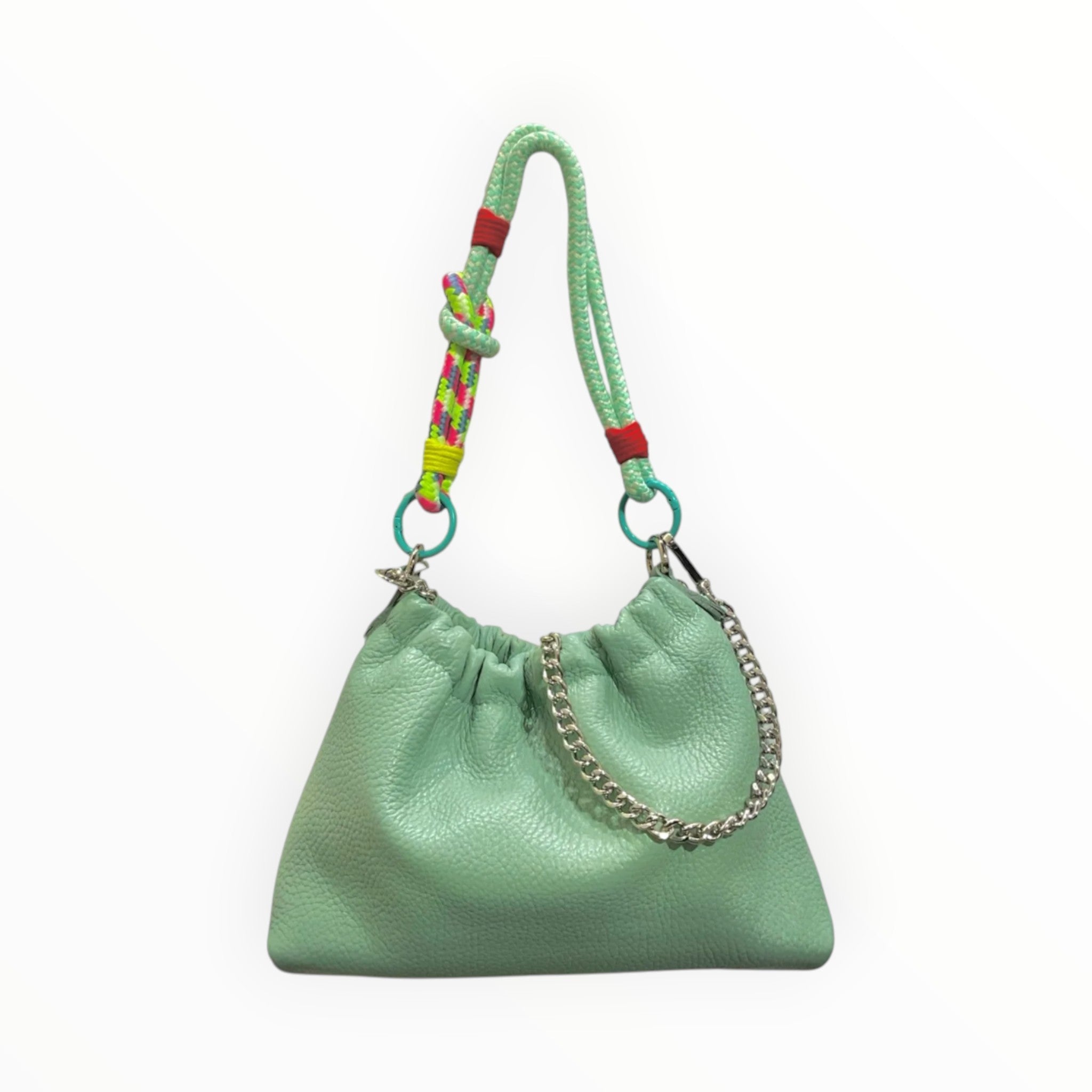 Sac cuir grainé cordon Plissa LOUISA LEE