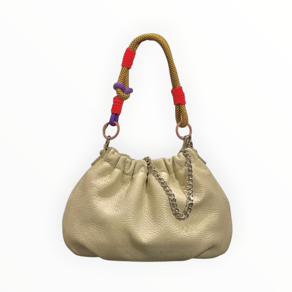 Sac cuir grainé cordon Plissa LOUISA LEE