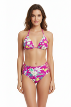 Maillot de bain bikini triangle bas mi-haut ajouré - Maillots de bain - BELLE COM'ELLE