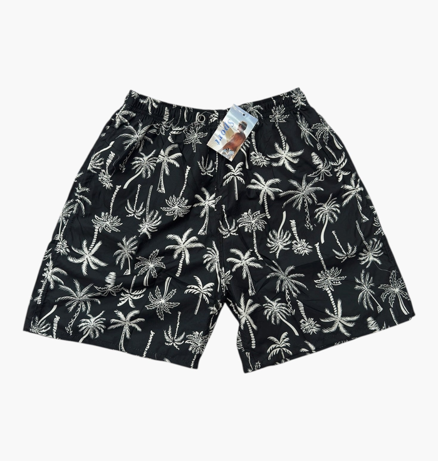 Short de Plage Homme Palmiers BELLE COM'ELLE - Short de bain Homme - BELLE COM'ELLE