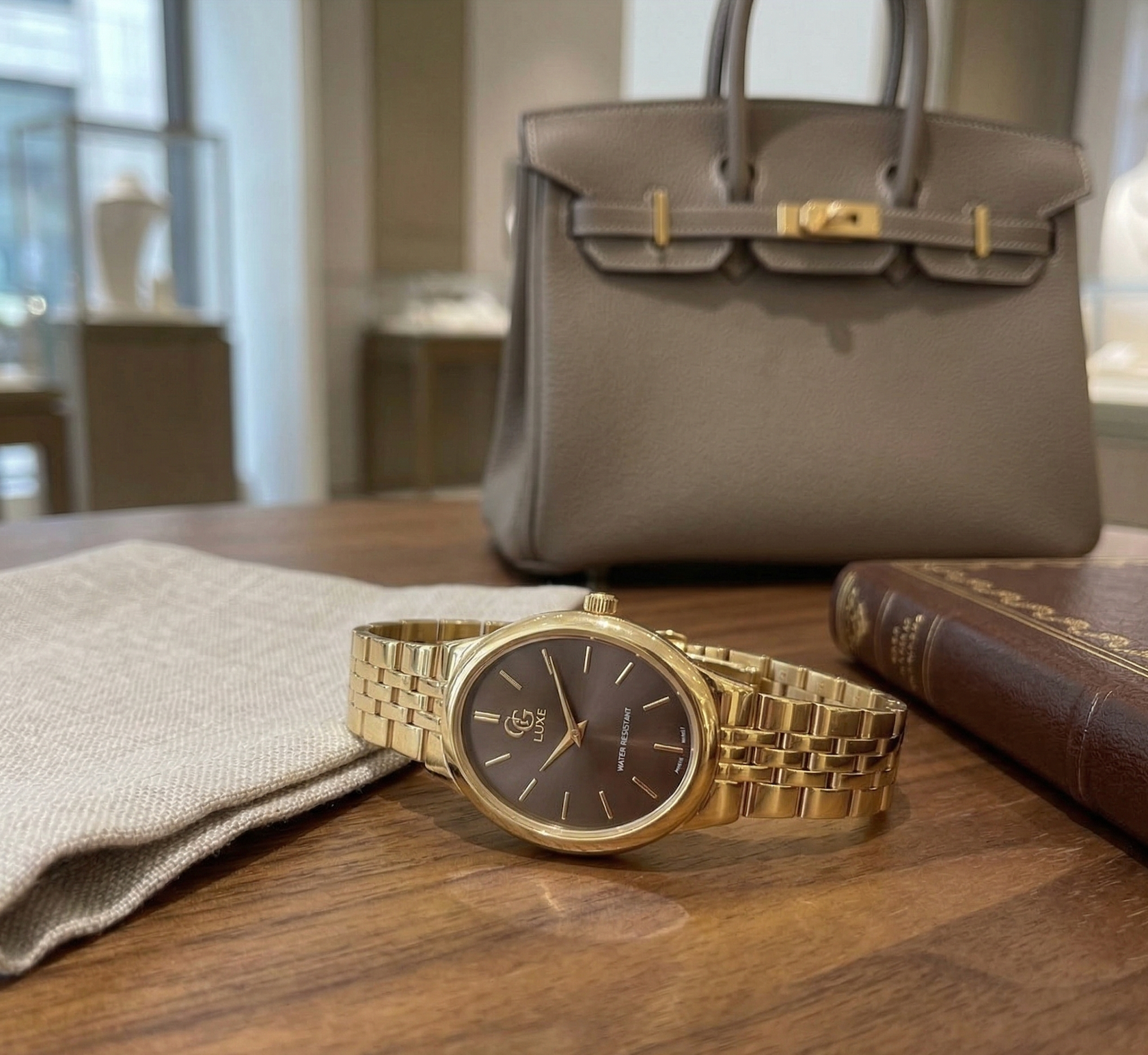 Montre Isaure Dorée Marron GG LUXE WATCH - Montre - GG LUXE WATCH