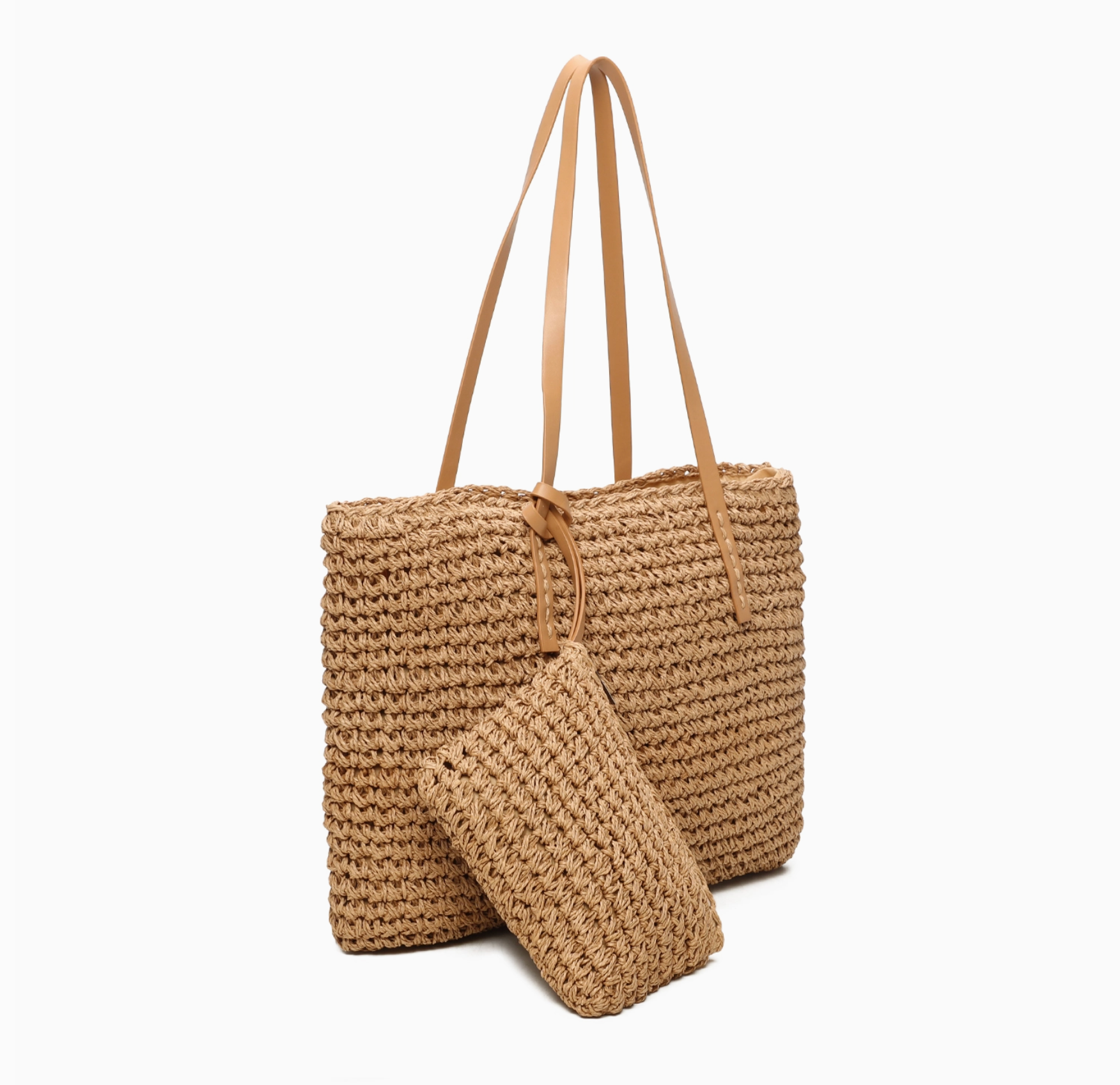 Cabas Zippé Paille avec Trousse INES DELAURE