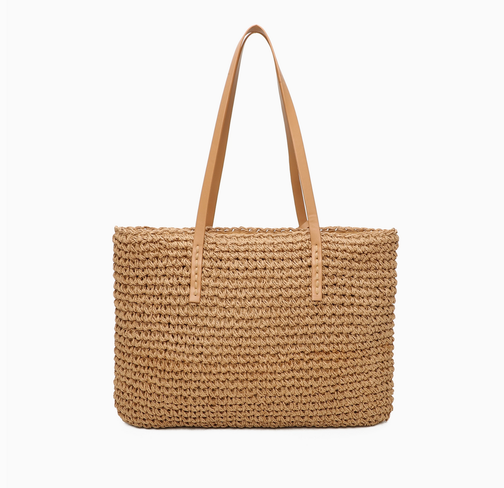 Cabas Zippé Paille avec Trousse INES DELAURE