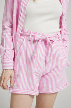 Short rayé gaz de coton DEBRA ANDY & LUCY