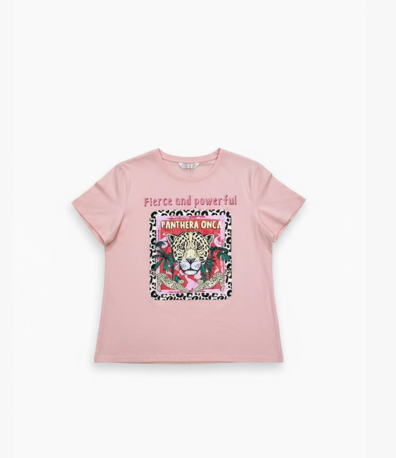 T-shirt Fierce and Powerful léopard ATTRAIT PARIS