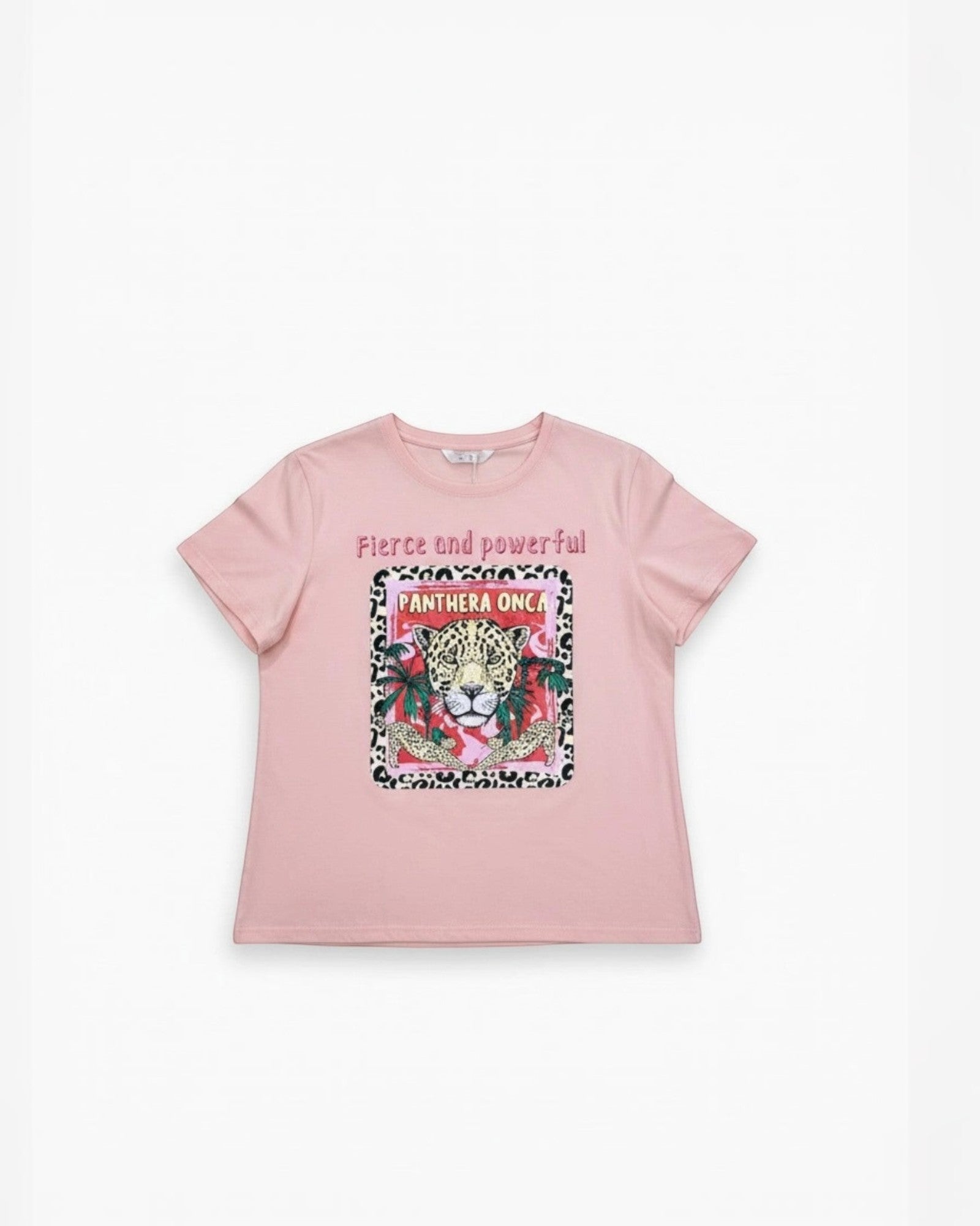 T-shirt Fierce and Powerful léopard ATTRAIT PARIS