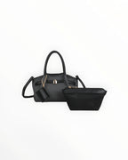 Sac fourre-tout élégant en toile et cuir pour femme