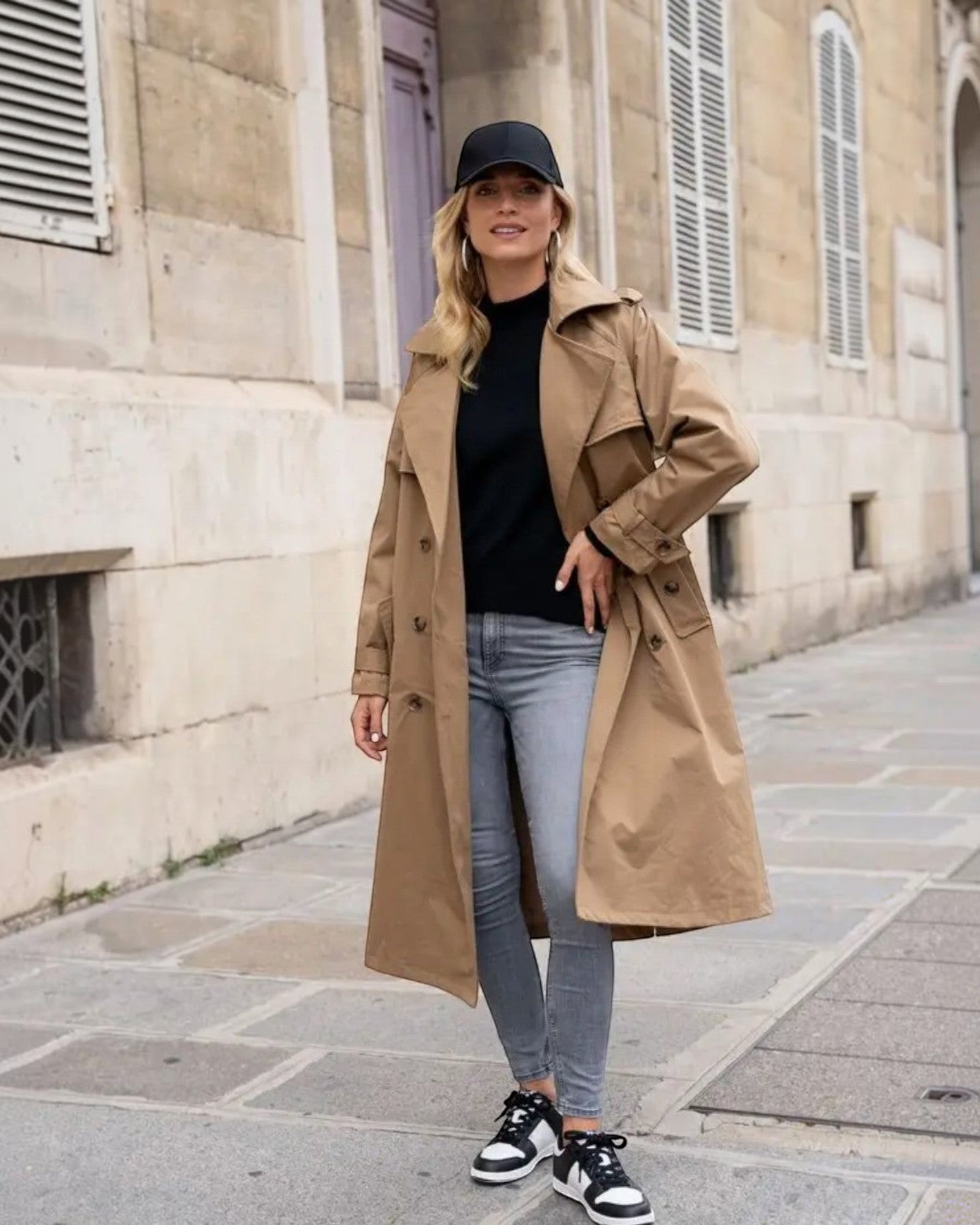 Trench Long Double Boutonnage ATTRAIT PARIS