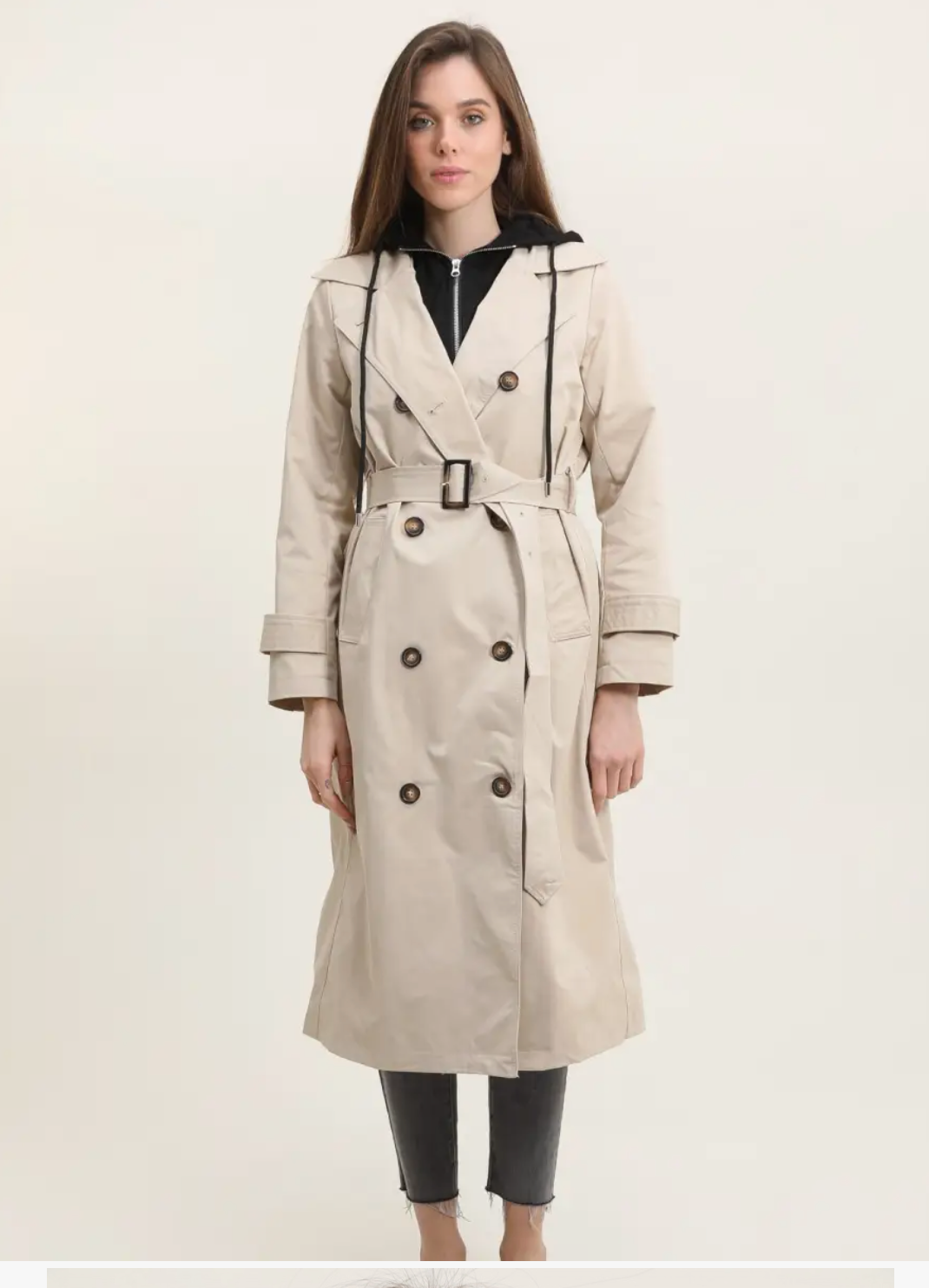 Trench Long Capuche ATTRAIT PARIS