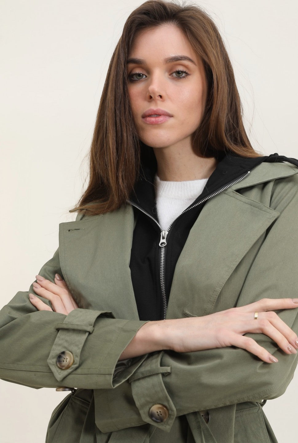 Trench Long Capuche ATTRAIT PARIS