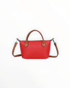 Sac à main bandoulière en cuir texturé pour femme