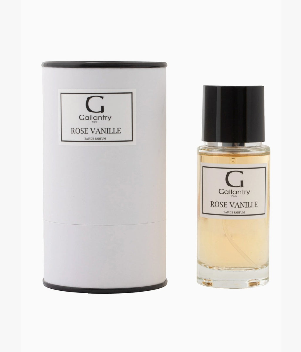 Parfum Rose Vanille GALLANTRY

"Rose Vanille" est une fragrance florale et gourmande où la rose délicate rencontre la vanille envoûtante. Une création Gallantry Paris, fabriquée en France.