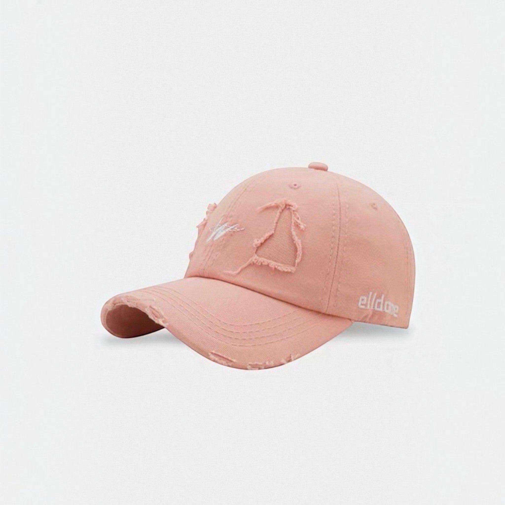 Casquette effet déchirée "w"