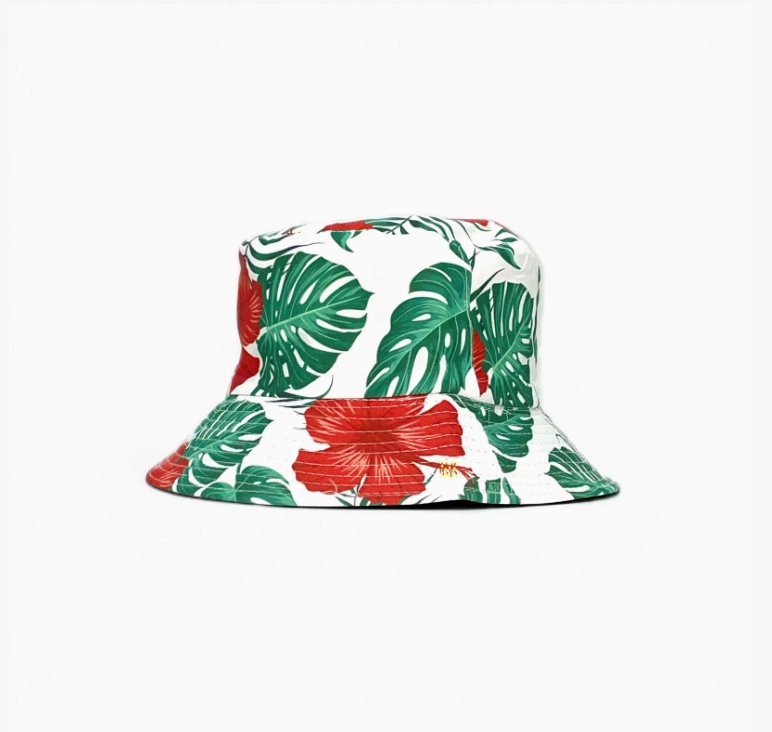 Bob réversible imprimé feuille et fleur LINETA