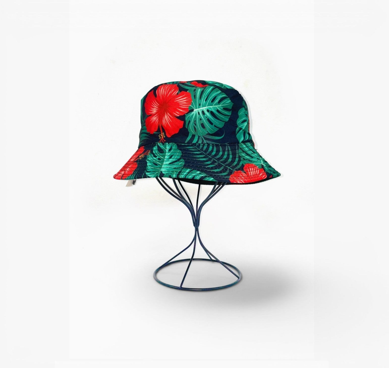 Bob réversible imprimé feuille et fleur LINETA