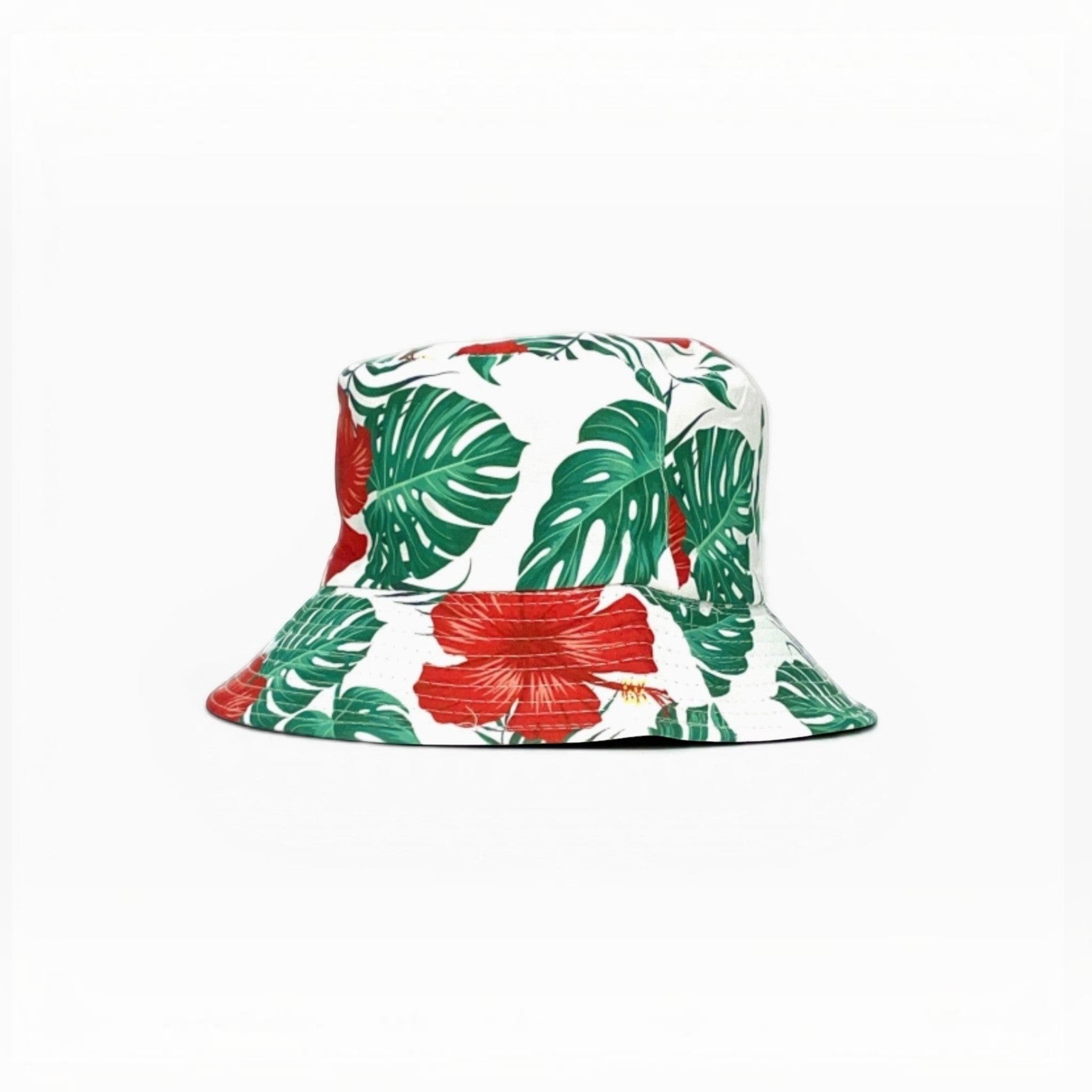 Bob réversible imprimé feuille et fleur LINETA