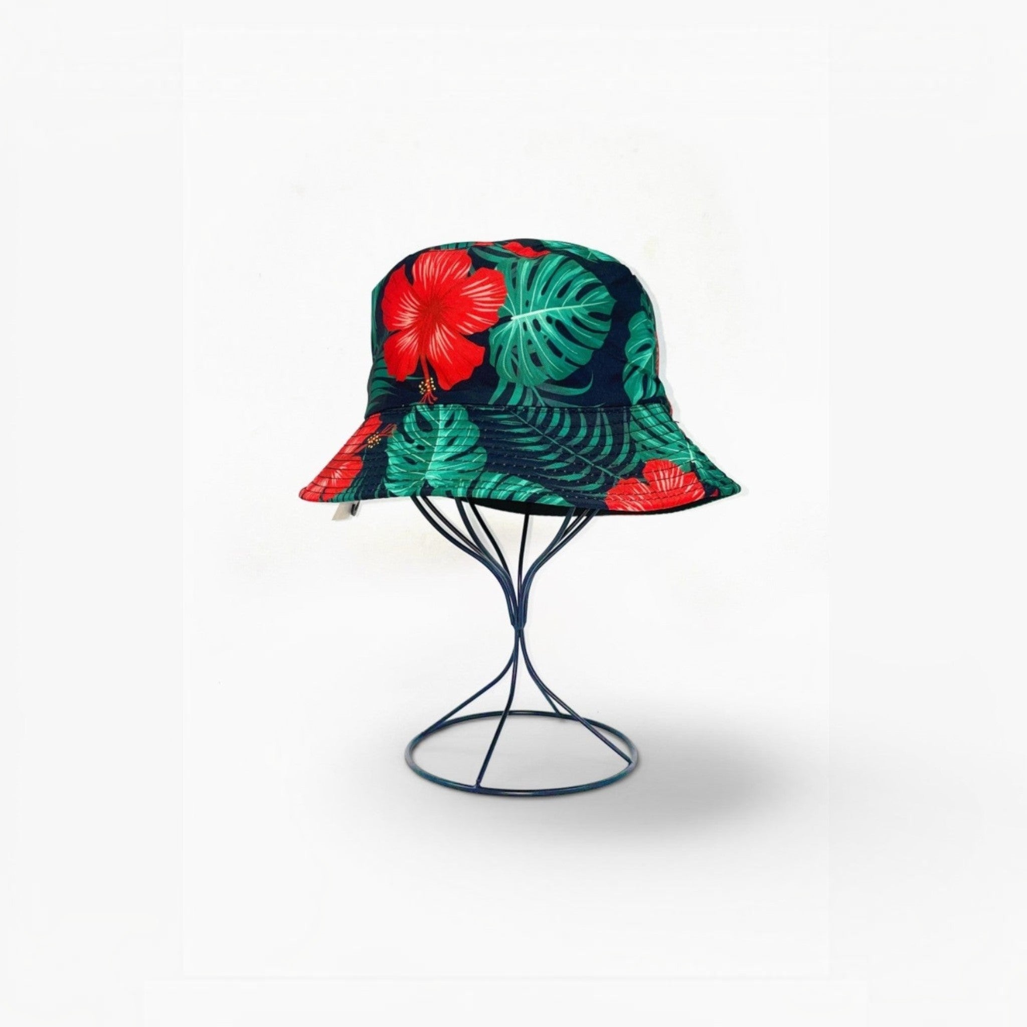 Bob réversible imprimé feuille et fleur LINETA