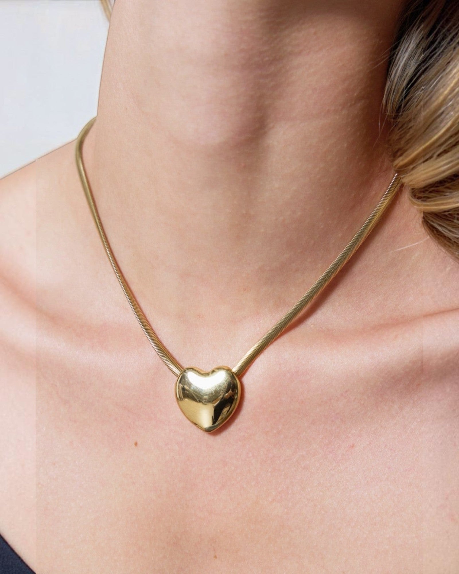 Collier acier inoxydable solitaire ÉLINE L'ATELIER