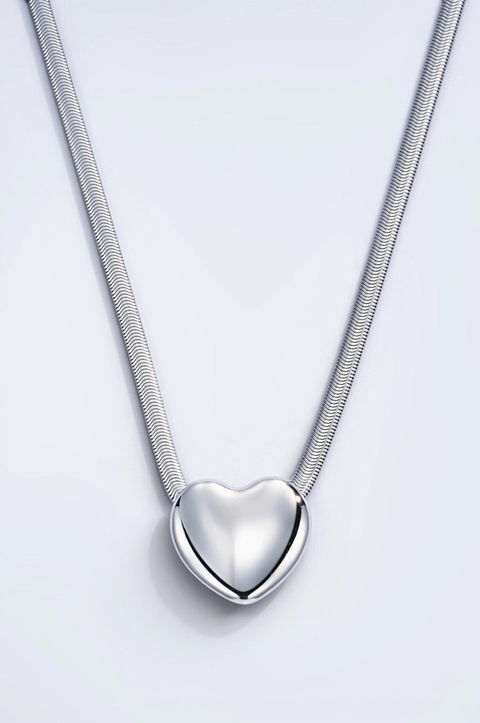 Collier acier inoxydable solitaire ÉLINE L'ATELIER