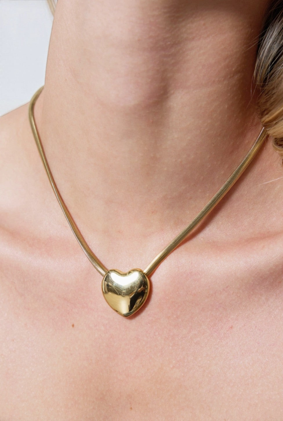 Collier acier inoxydable solitaire ÉLINE L'ATELIER