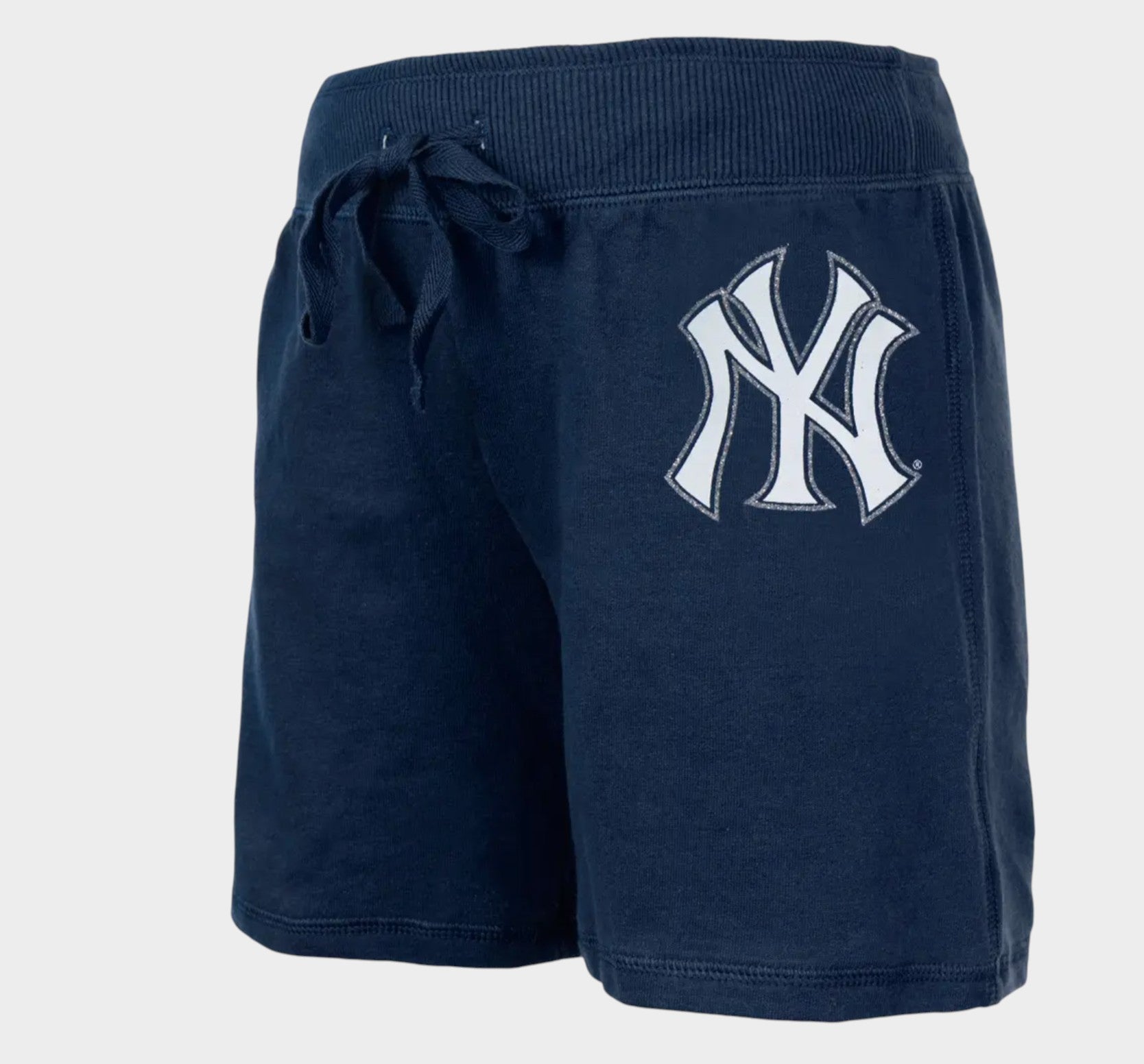 Shorts à cordon de serrage pour enfant avec logo pailleté des New York Yankees