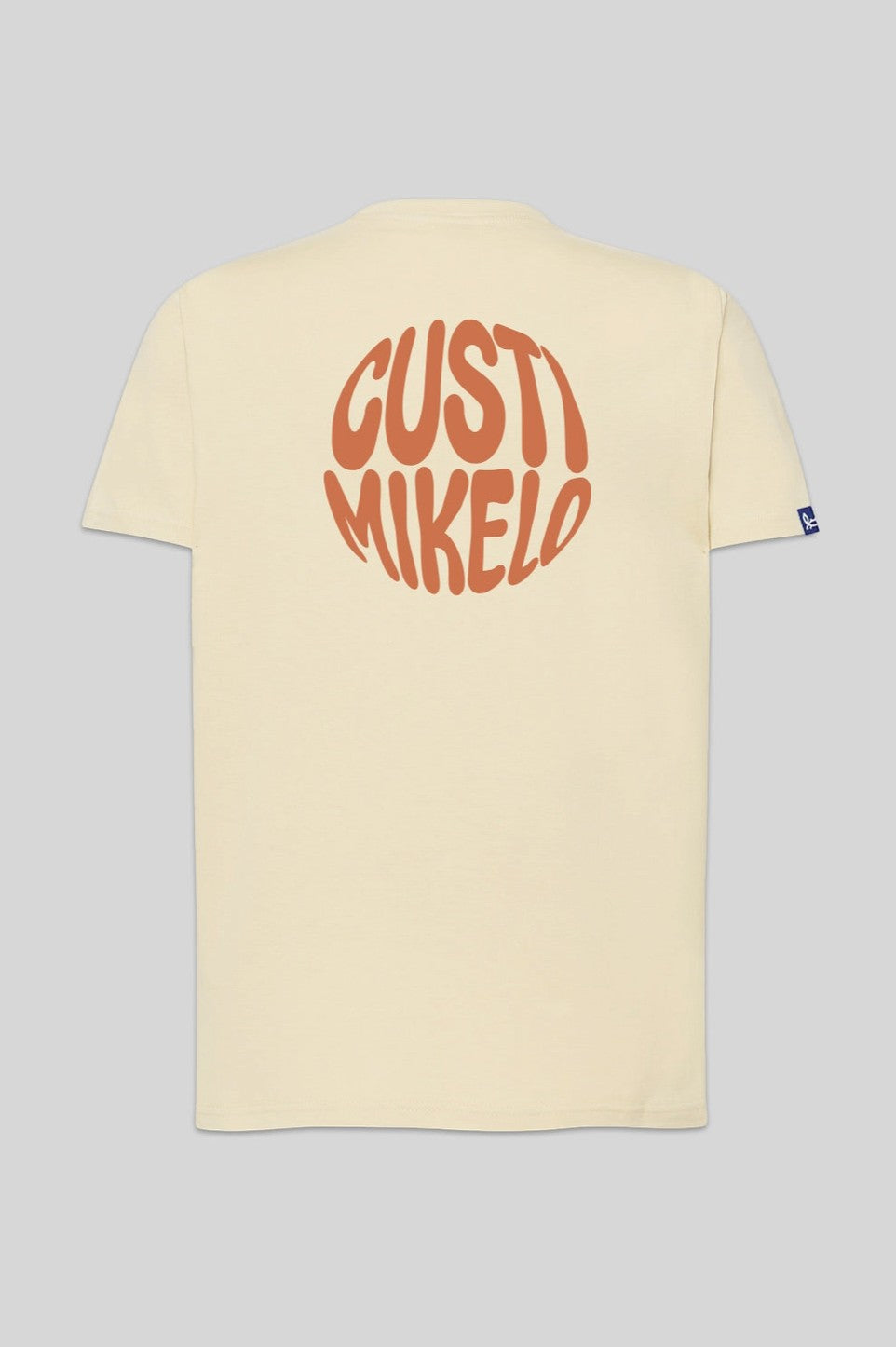 T-shirt imprimé cercle beige