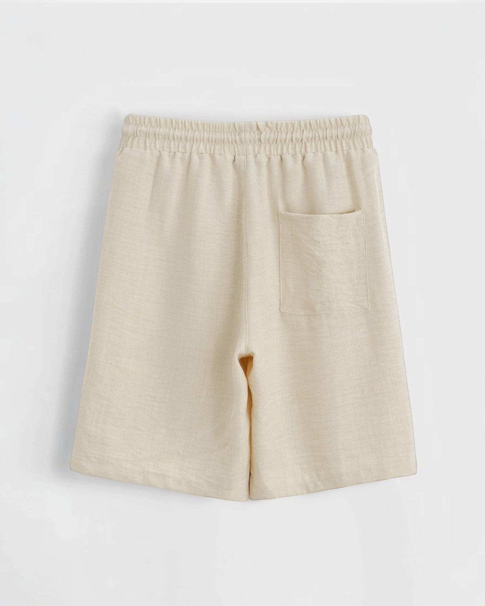 Ensemble chemise short décontracté beige marron Frilivin