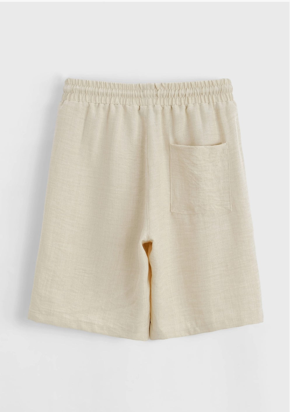 Ensemble chemise short décontracté beige marron Frilivin