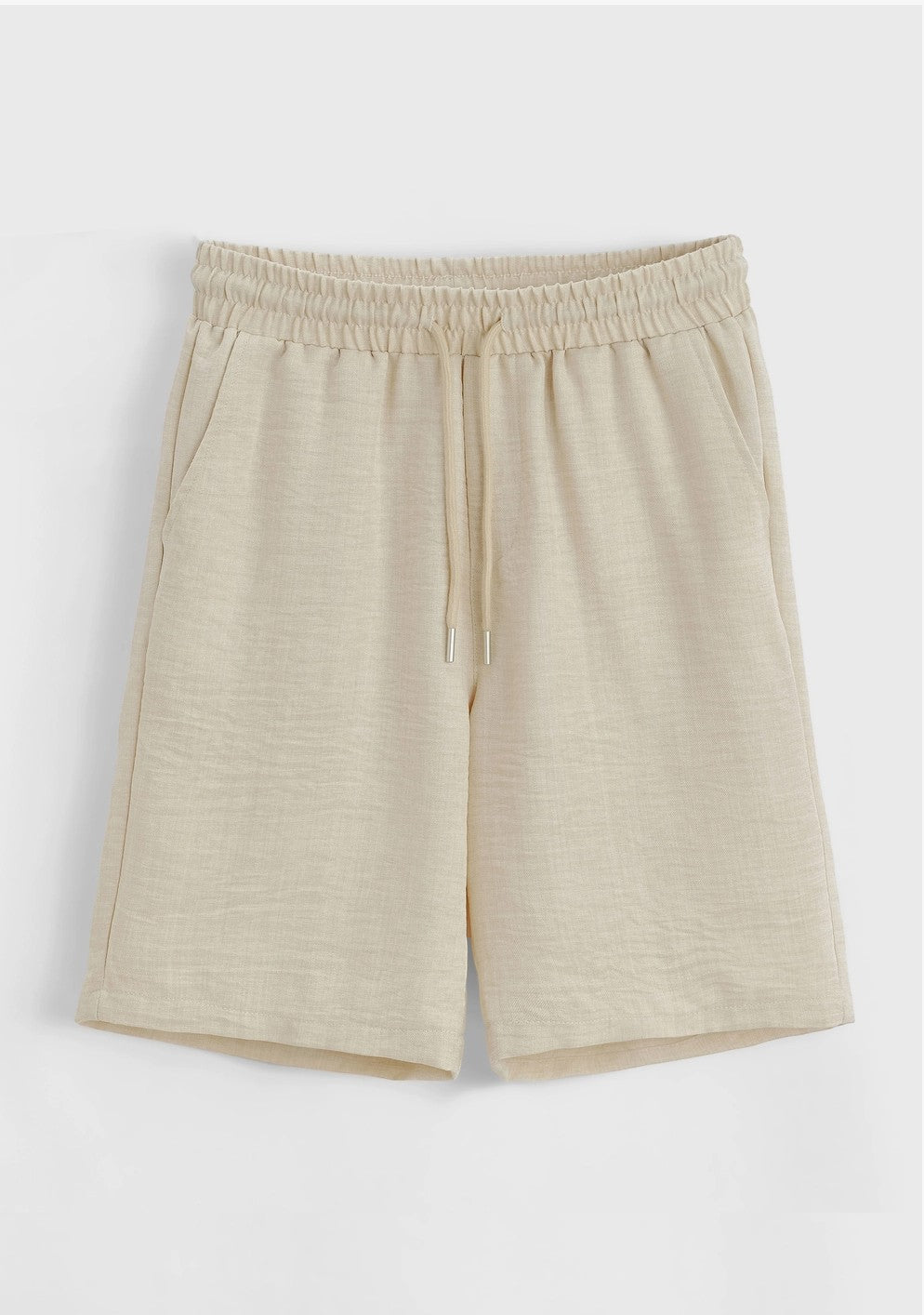 Ensemble chemise short décontracté beige marron Frilivin