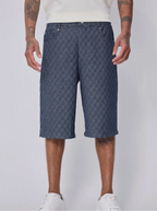 Short Motif Géométrique Noir Irisé FRILIVIN