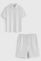 Ensemble Polo & Short Blanc FRILIVIN