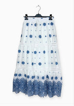 Jupe Longue Broderie Anglaise Florale CX118