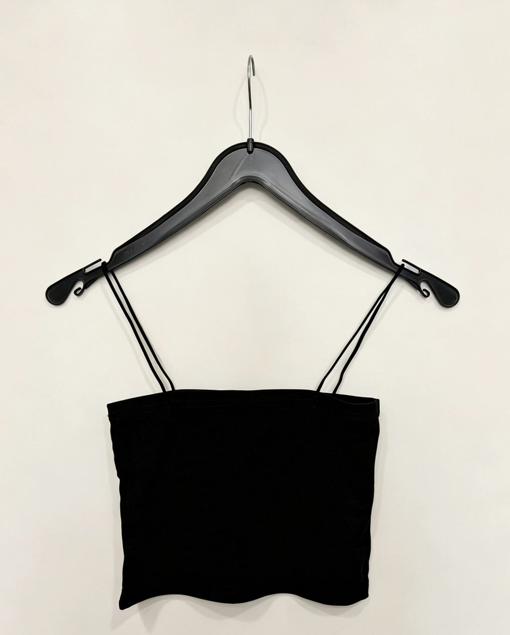 Débardeur crop top bustier à fine bretelle