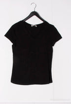 T-shirt manche courte simple coton col V