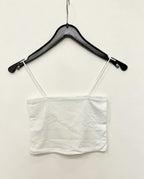 Débardeur crop top bustier à fine bretelle - Tops - VERA FASHION