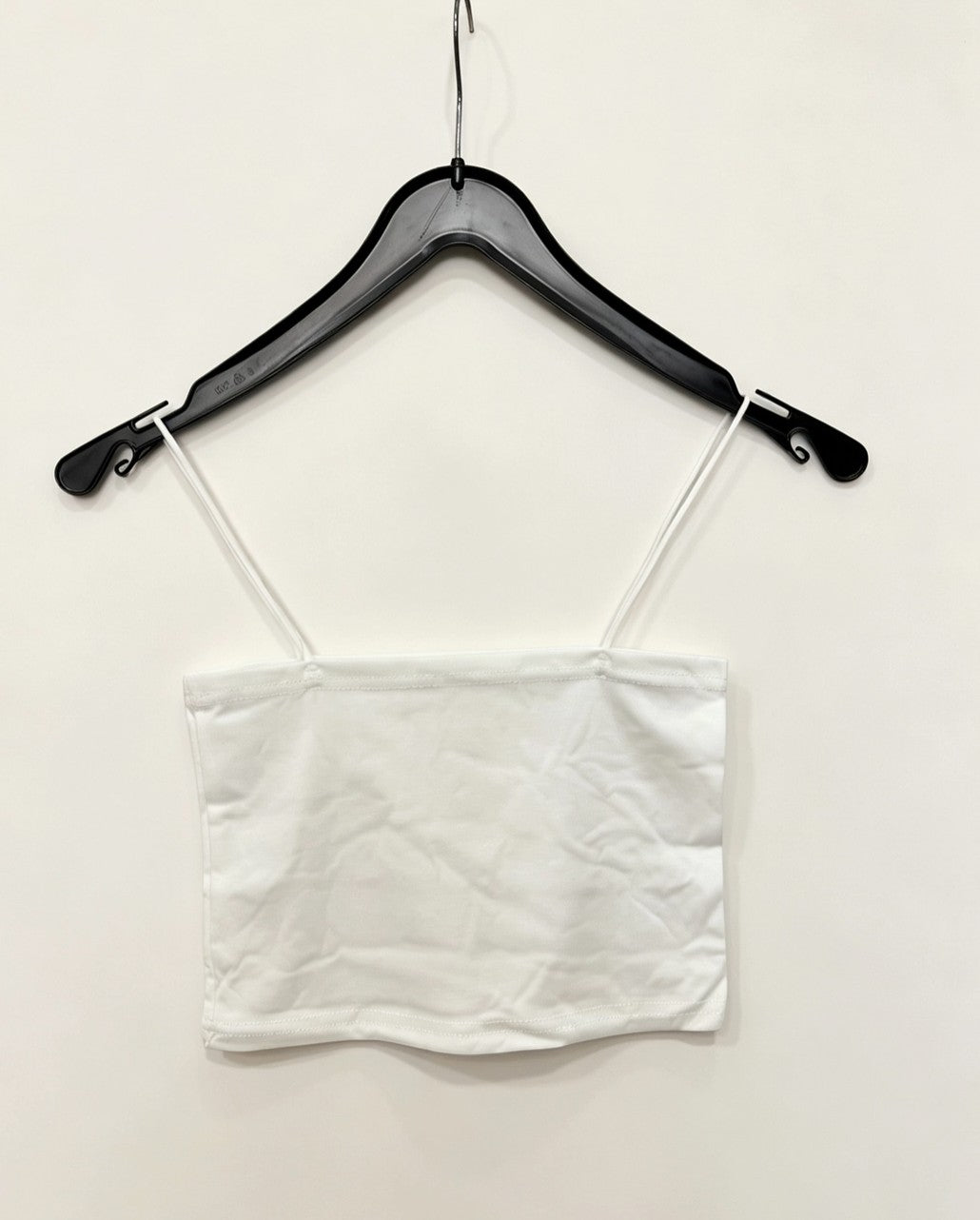 Débardeur crop top bustier à fine bretelle