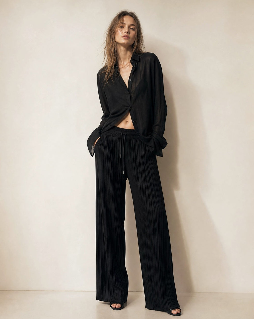 Pantalon plissée
