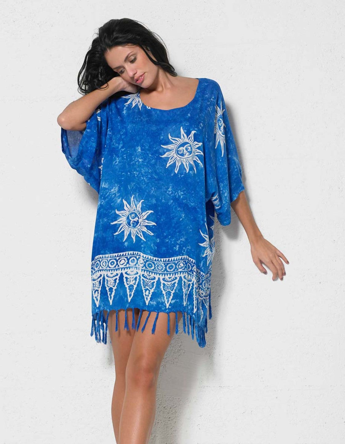 Tunique Viscose à Franges