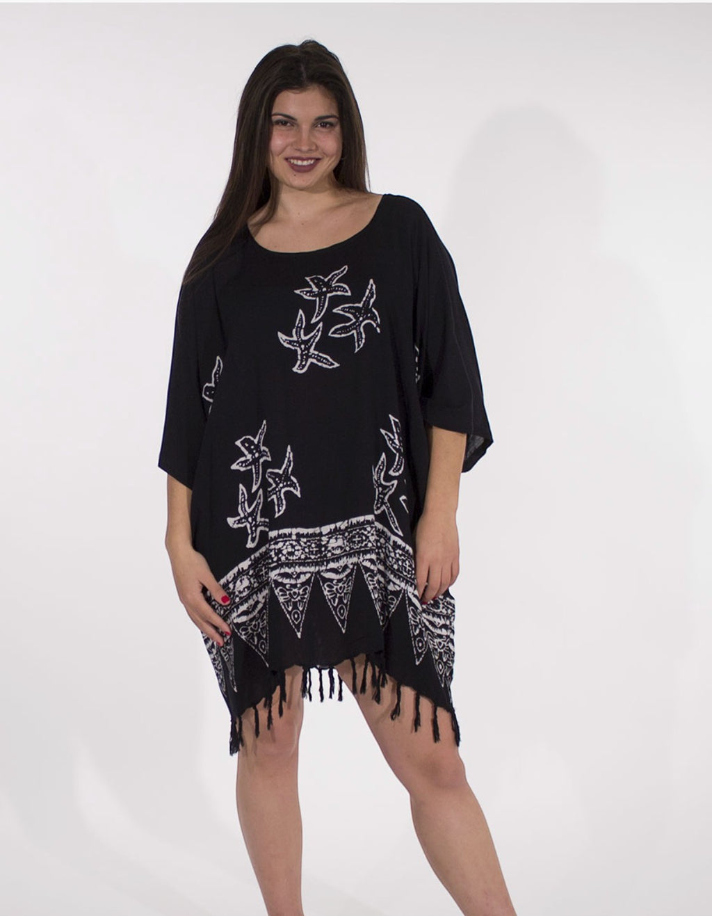 Tunique Viscose à Franges