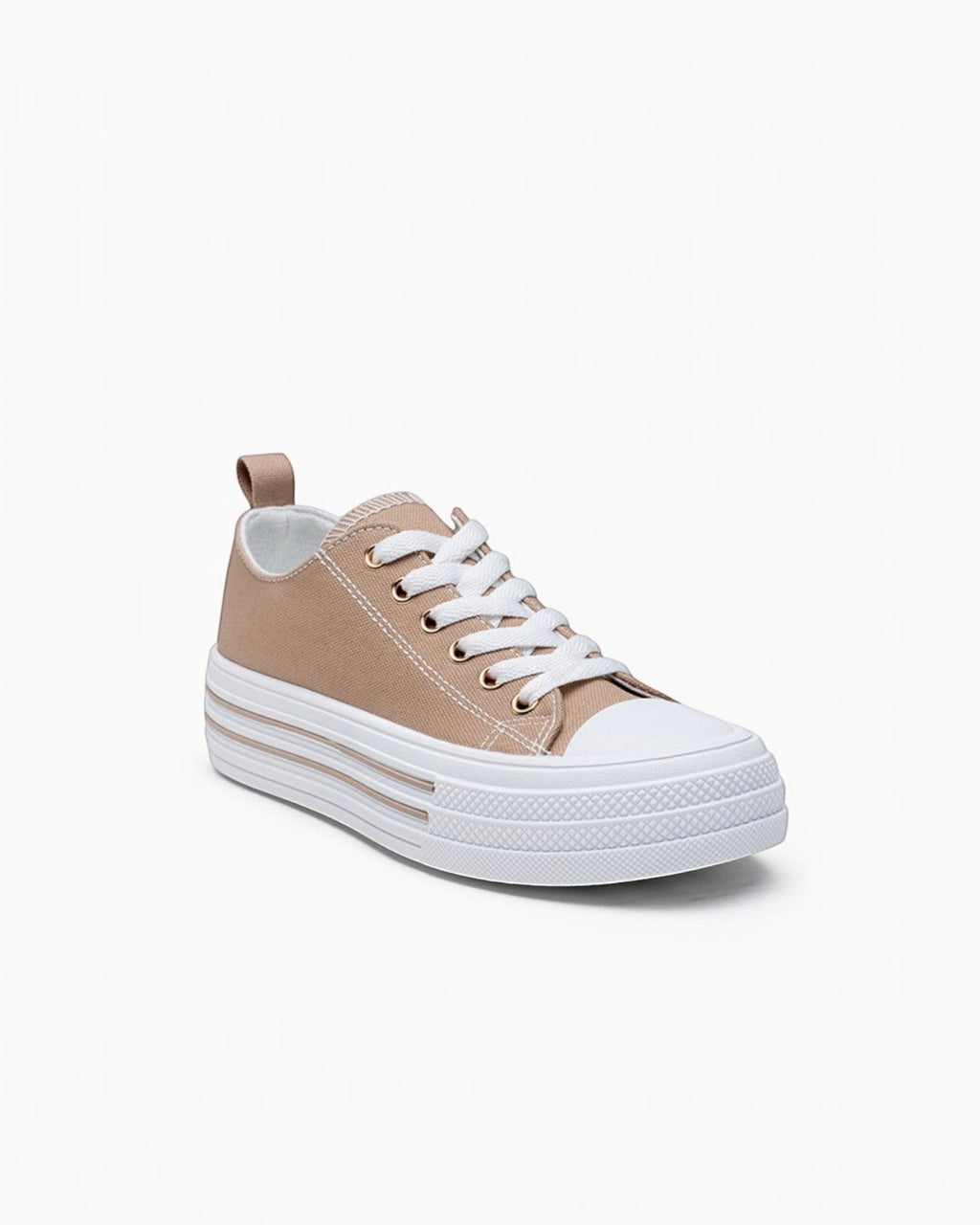 Baskets en Toile à Plateforme Rayée Graphique - Chaussures - LADY GLORY